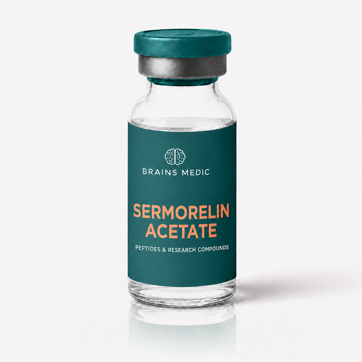 Sermorelin Acetate product packaging - Brains Medic