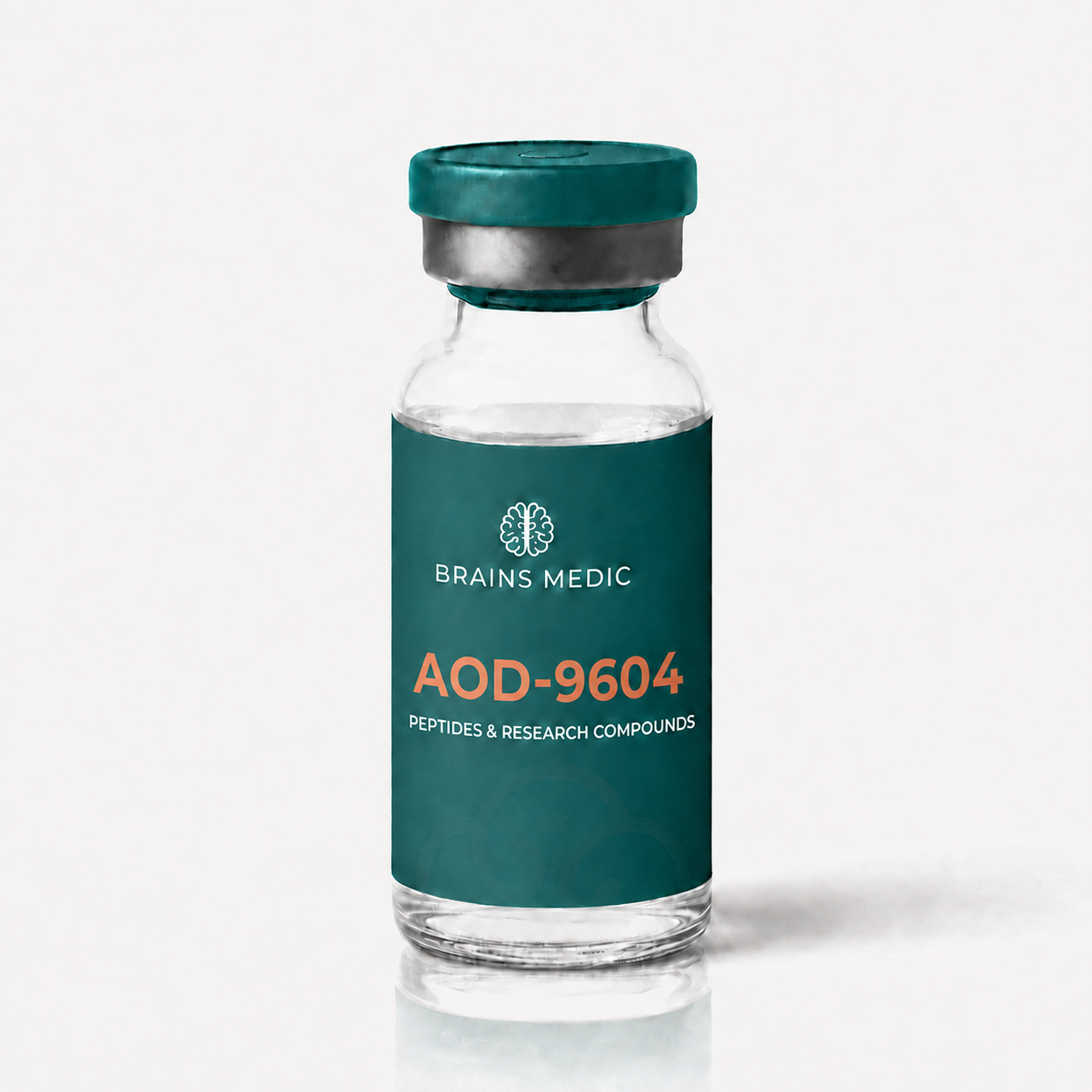 AOD-9604 Peptide product packaging - Brains Medic